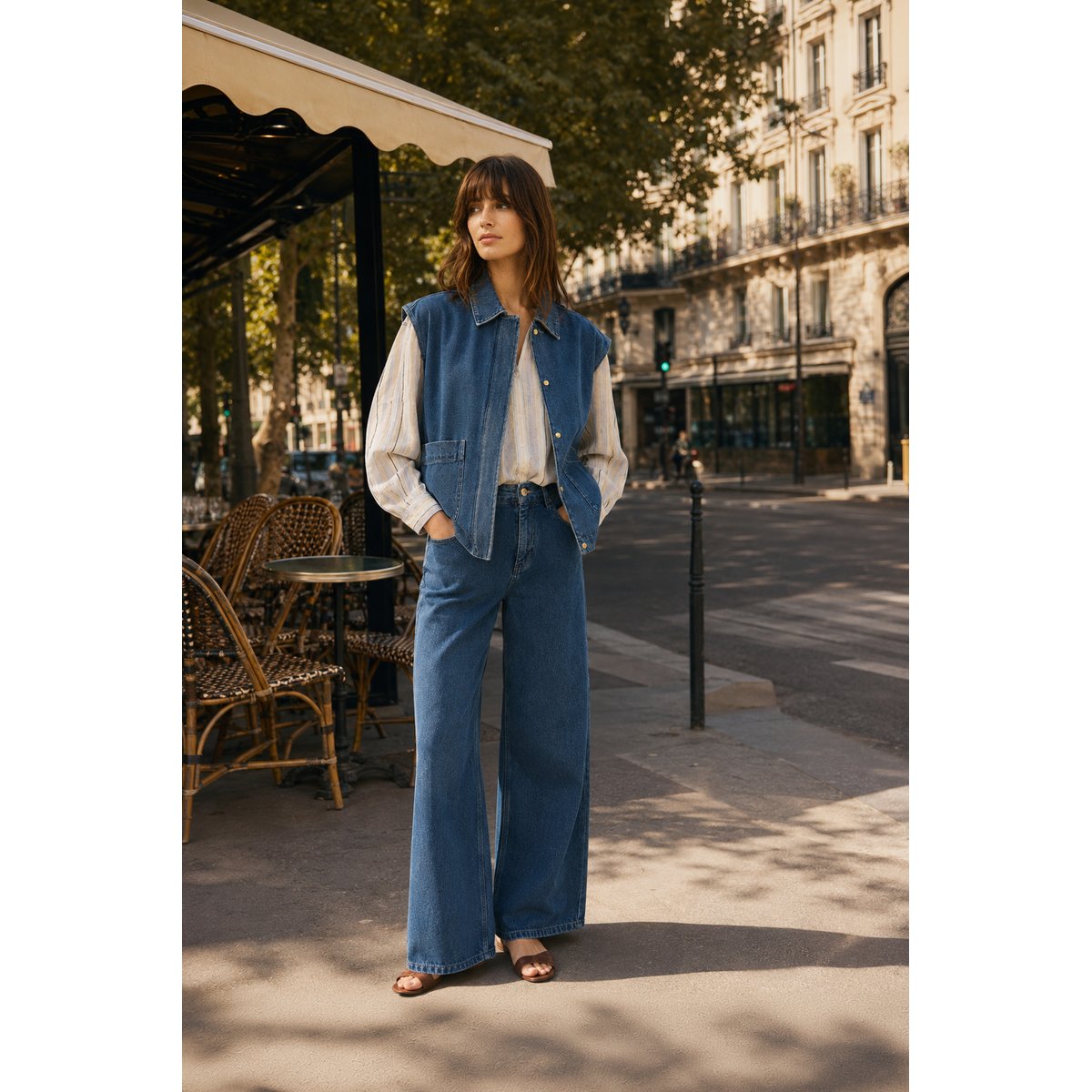 Veste col chemise imprimé jacquard VAYA 93-double wash, LA PETITE ETOILE