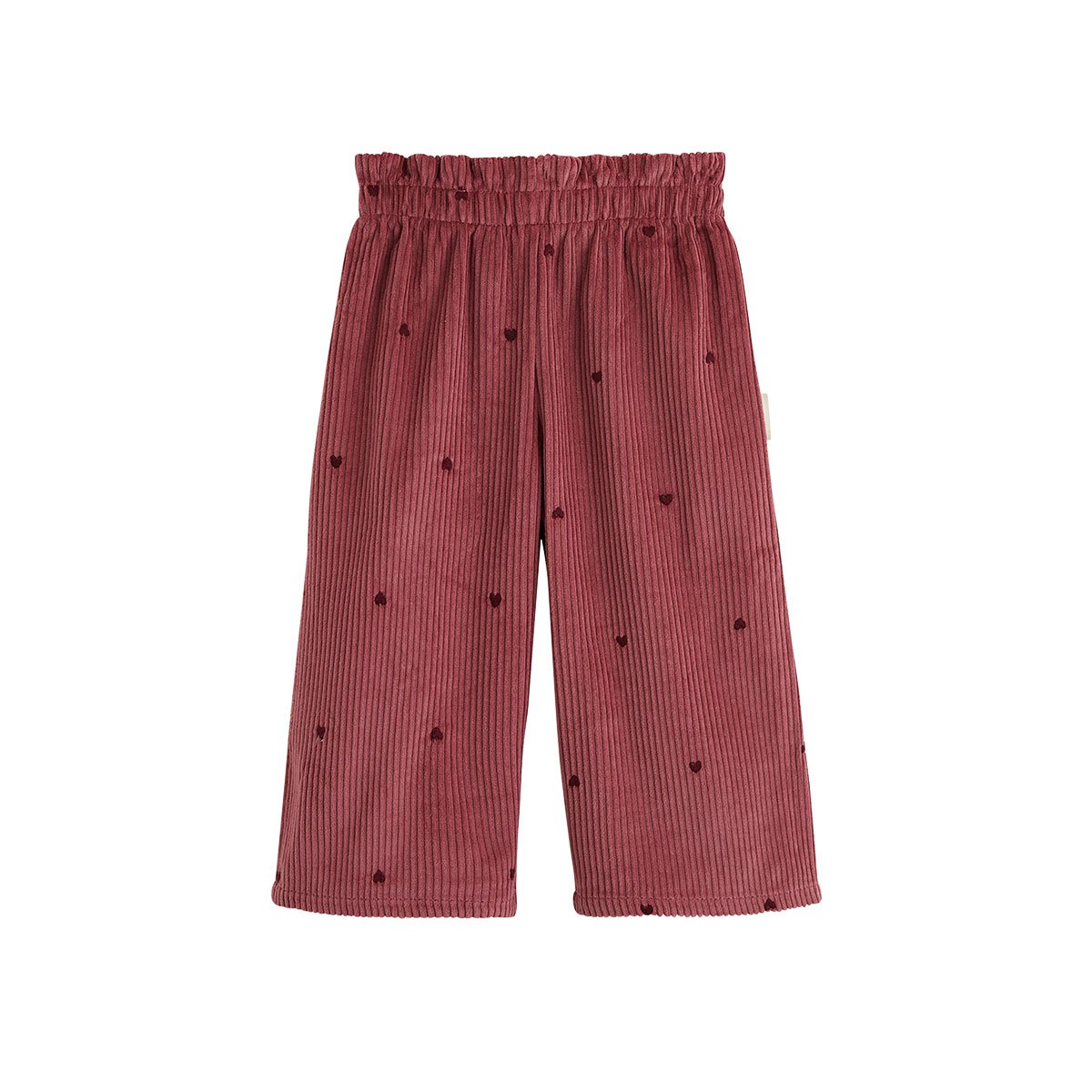 Pantalon enfant en velours côtelé Aimée bordeaux, PETIT BEGUIN