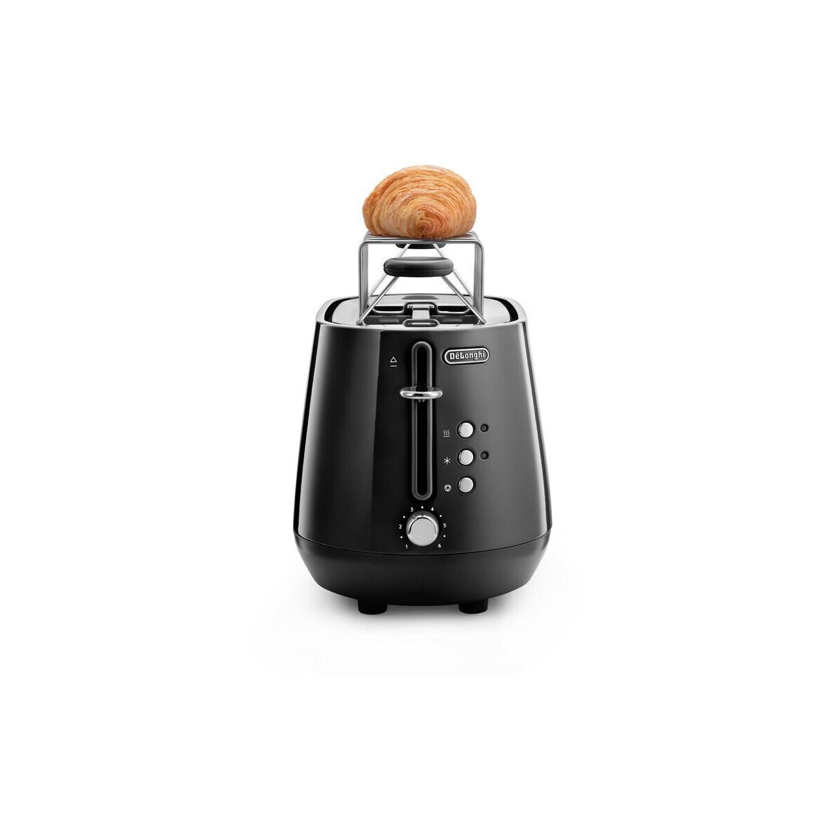 Grille-pain Eclettica Noire CTY2103.BK couleur unique, DELONGHI