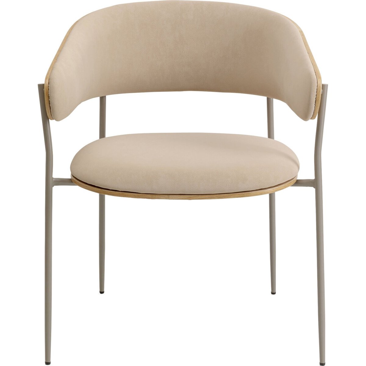 Chaise avec accoudoirs en chêne, CINDY beige, KARE DESIGN