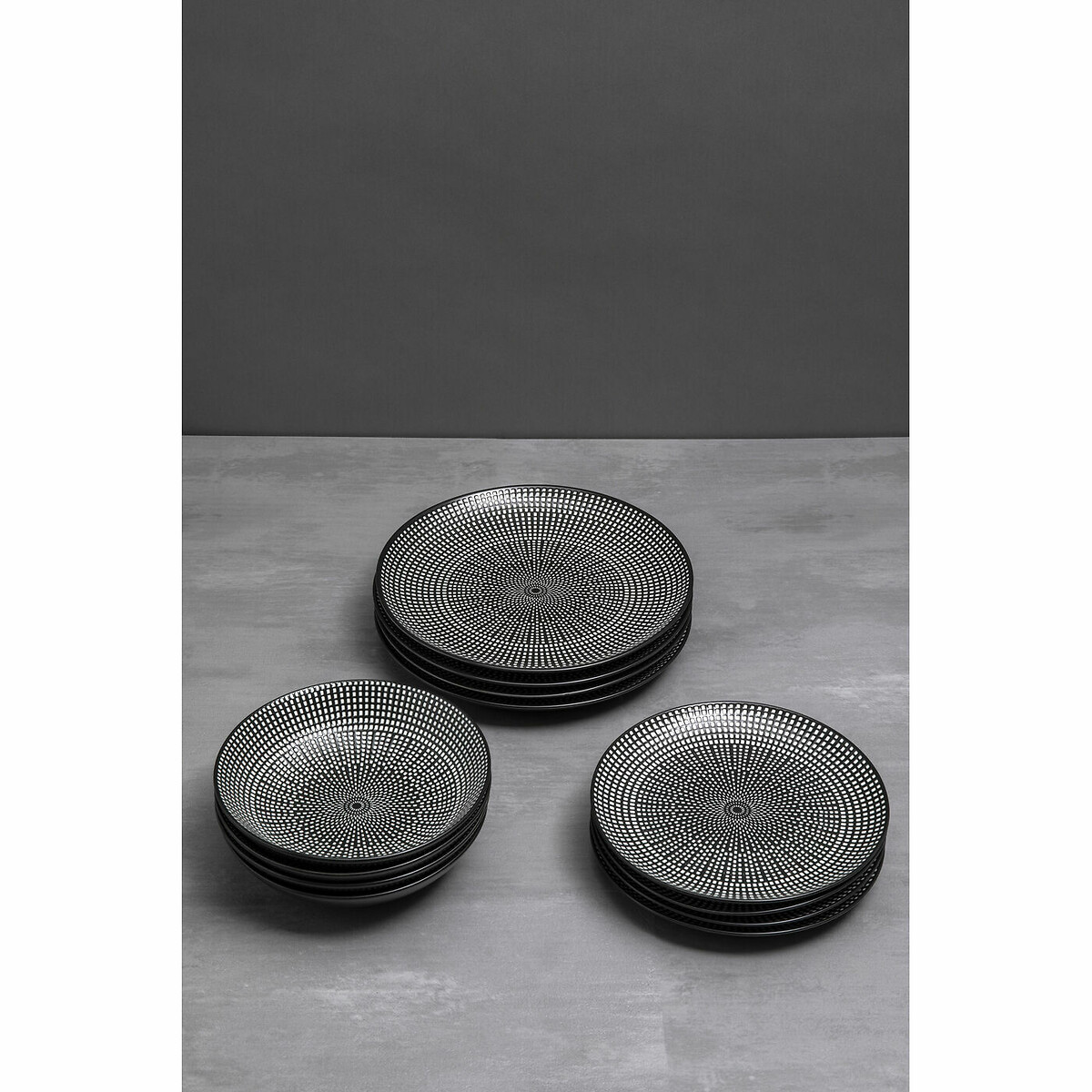 Set di stoviglie Tokyo (12pz) nero , KARE DESIGN