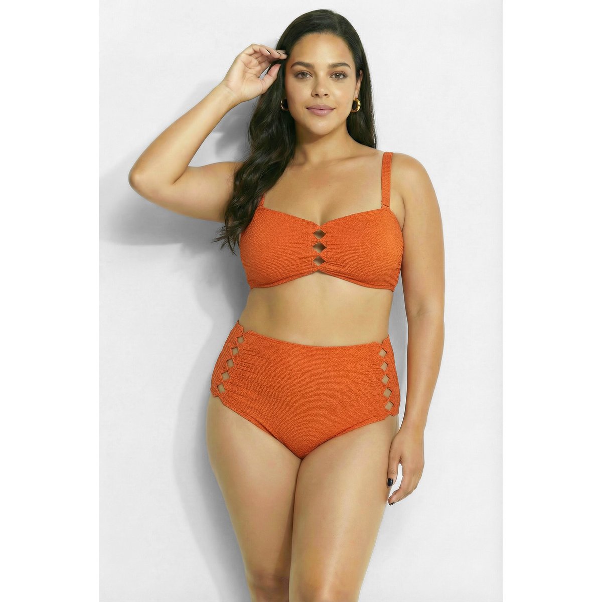 Bikini avec bonnets souples orange clair, ULLA POPKEN