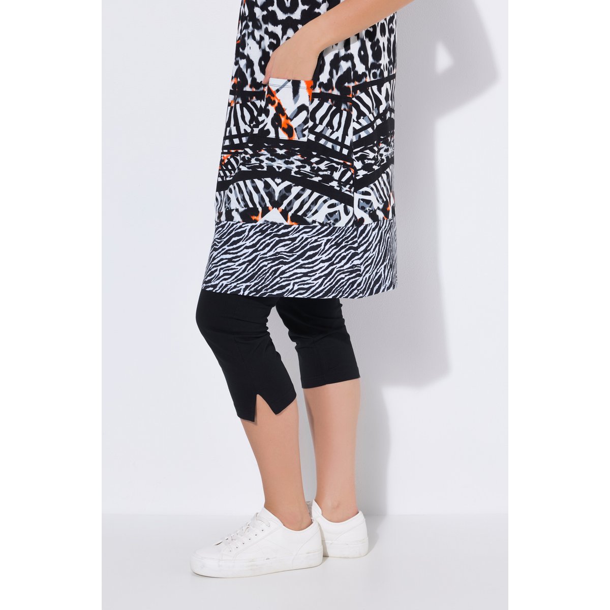 Robe en jersey sans manches noir, ULLA POPKEN