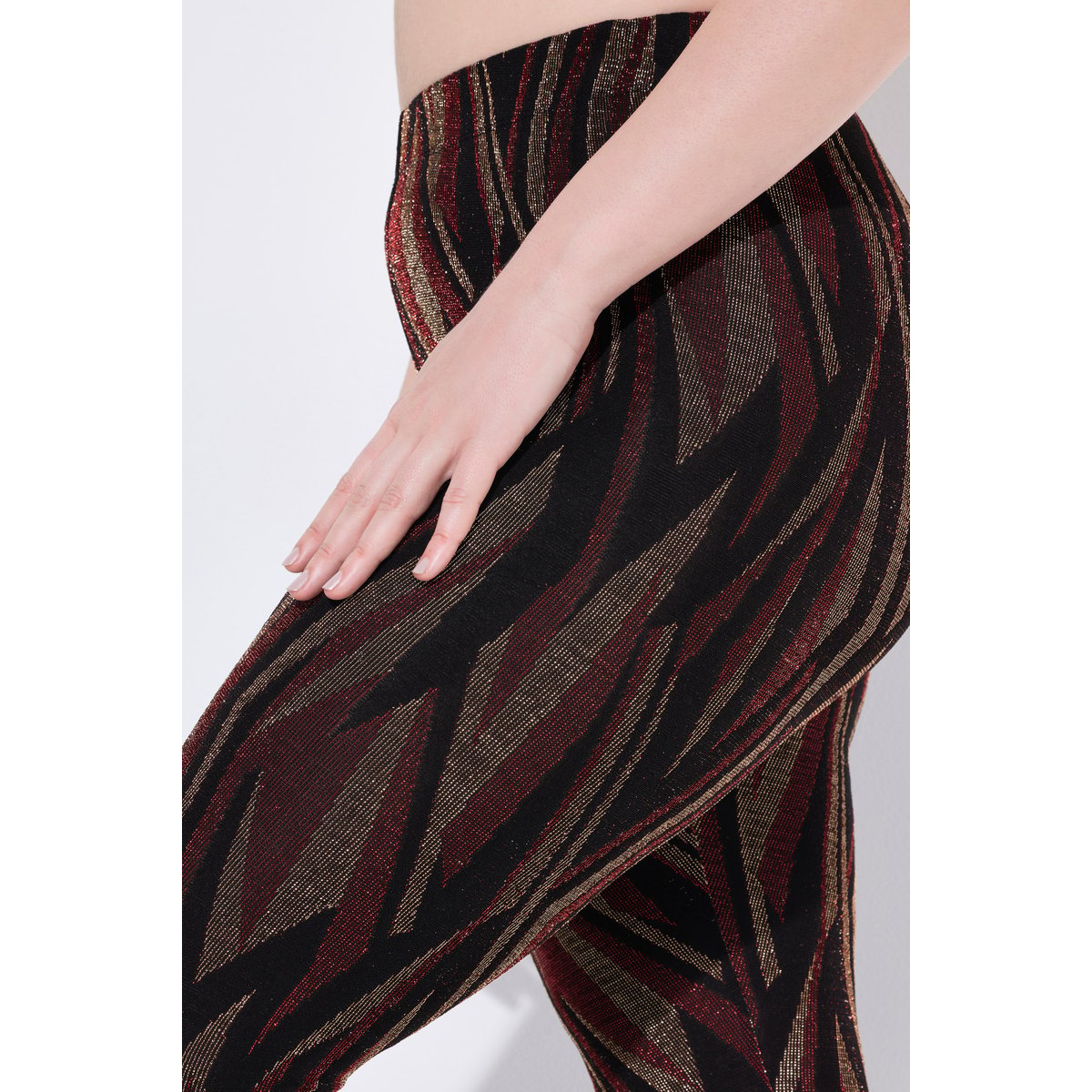 Legging-collant motif animal rouge, ULLA POPKEN