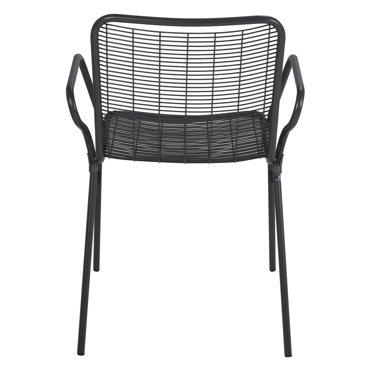 Fauteuil repas outdoor métal anthracite, ZAGO