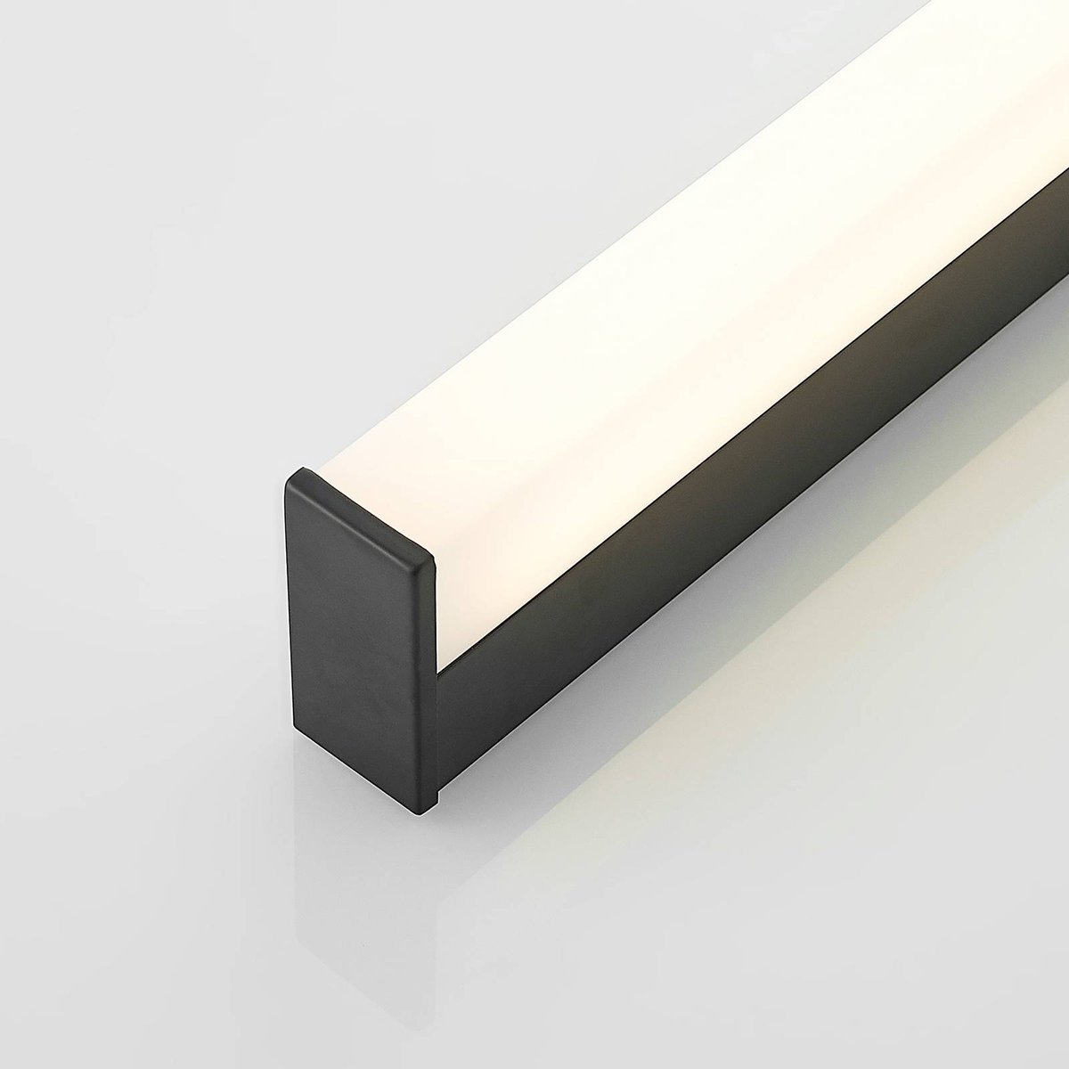Applique en aluminium moderneLED, Ulisan noir mat, blanc, LINDBY