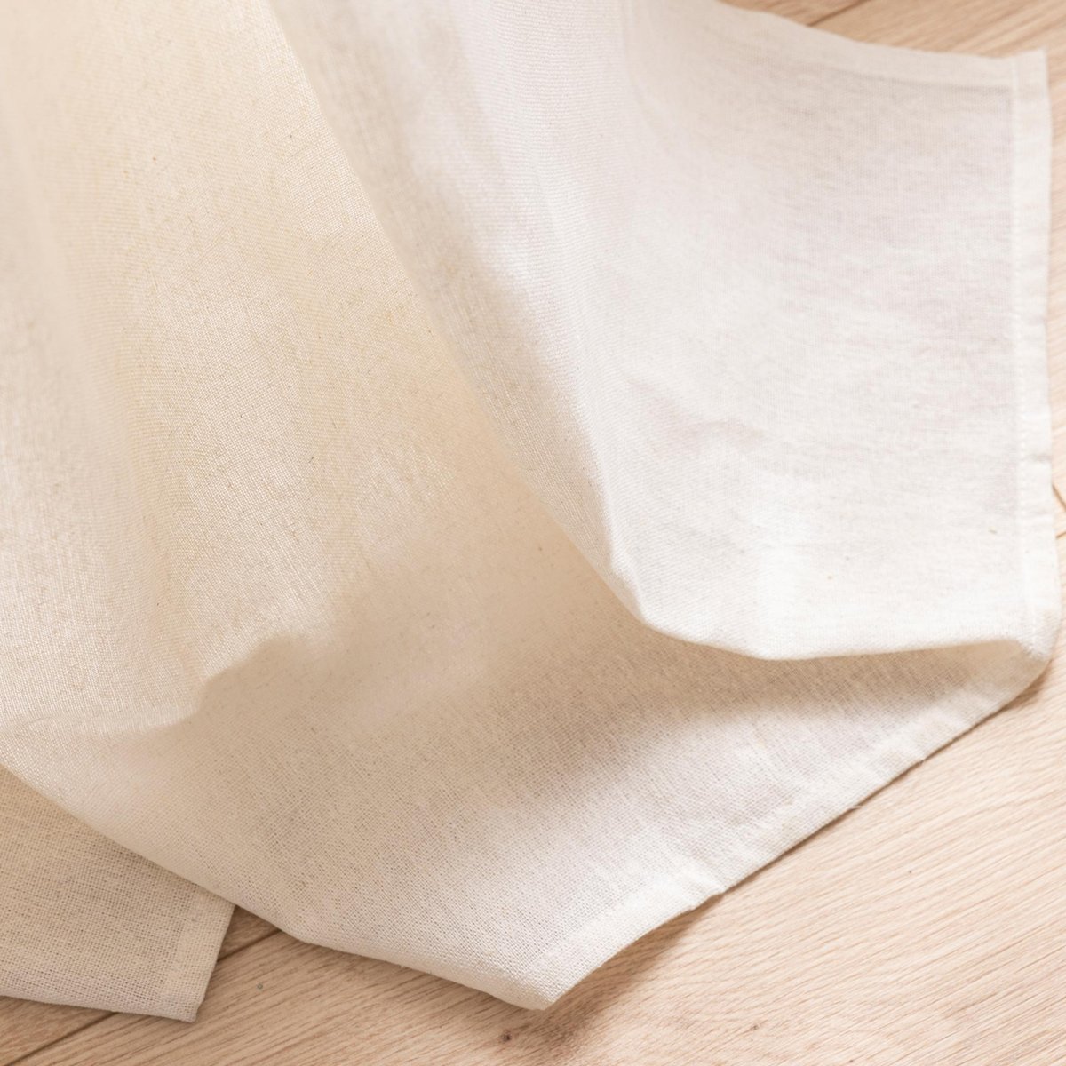 Rideau tamisant en polycoton avec bandeau jacquard chenille léopard naturel, DOUCEUR D'INTÉRIEUR