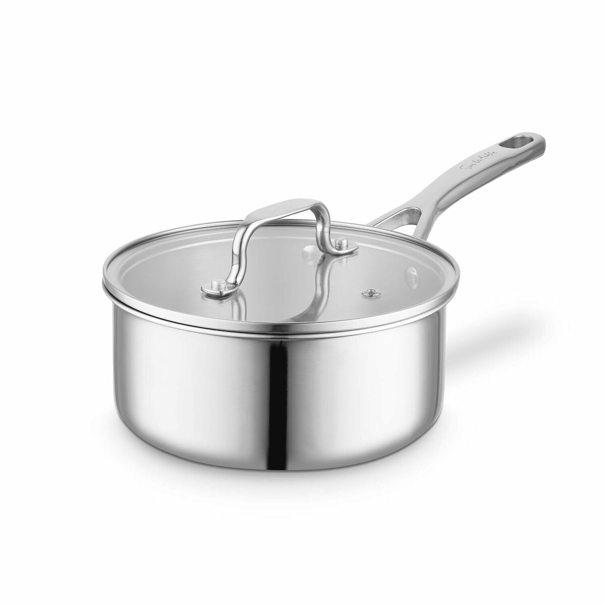 18cm SLT Core Tri-ply Saucepan with Lid silver-coloured, SUR LA TABLE