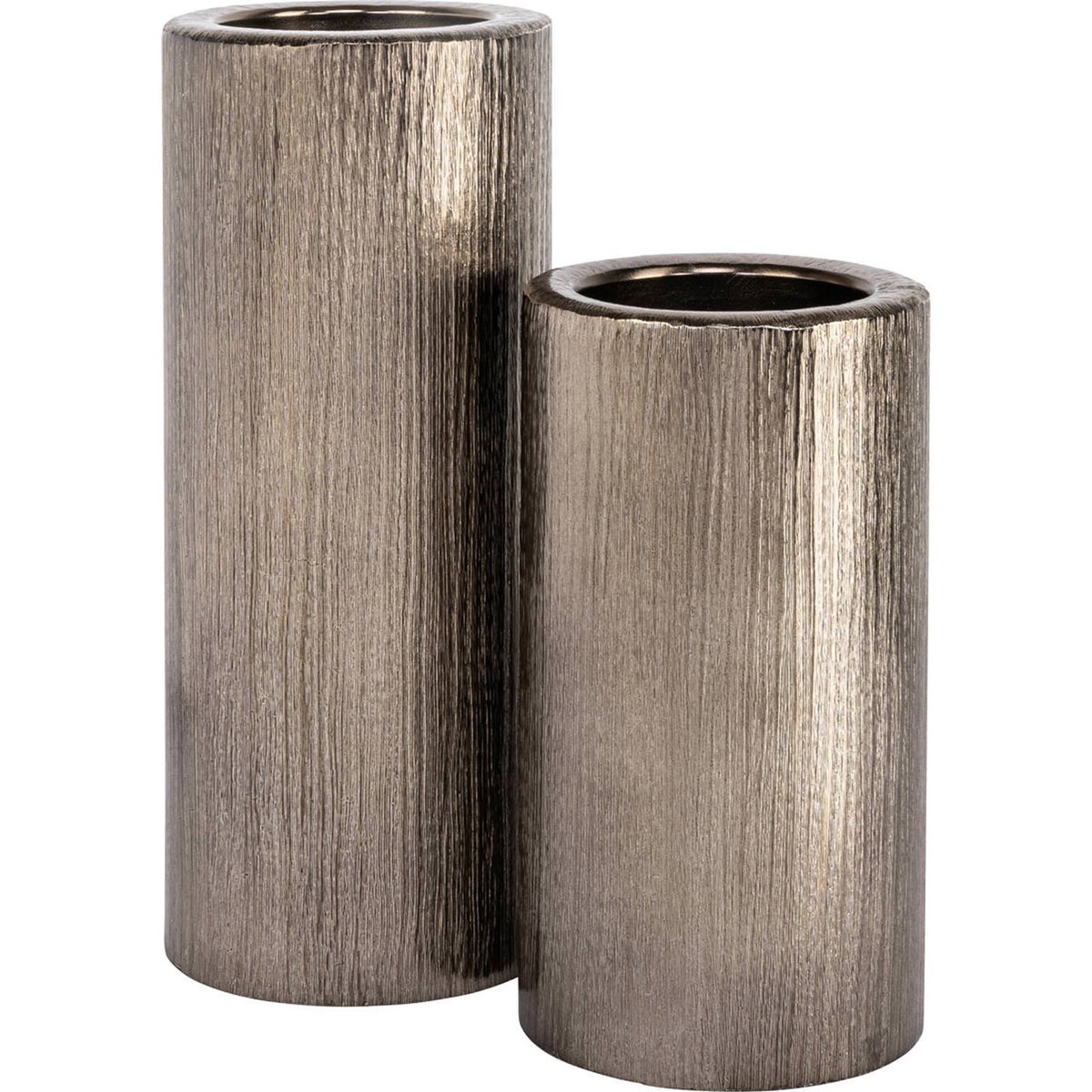Bougeoir en aluminium finition laiton antique laiton antique, RECOLLECTION