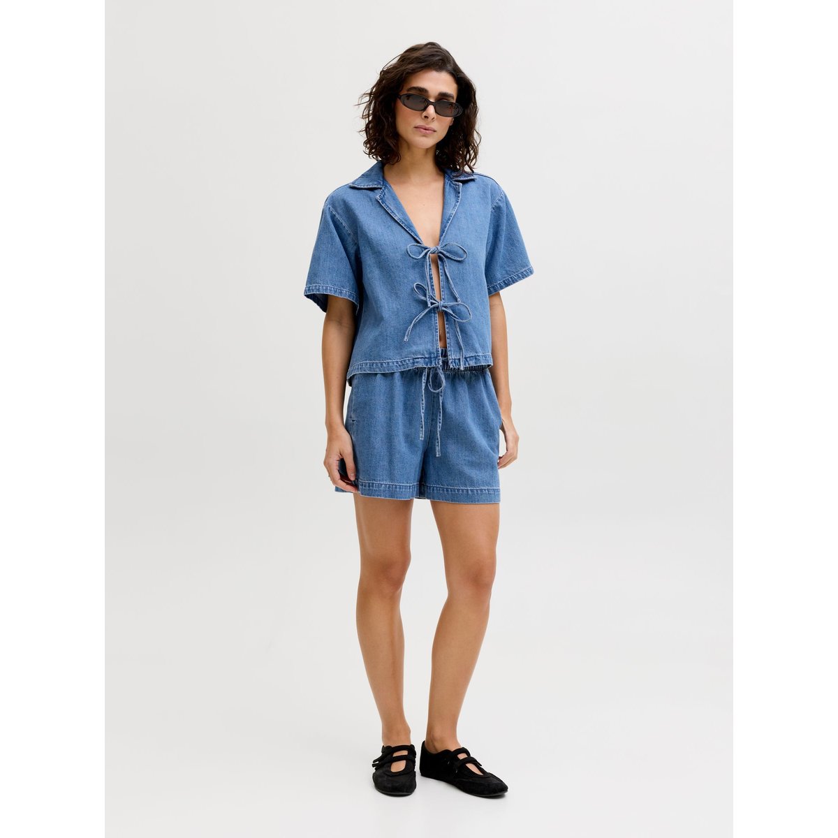 Short medium blue denim 1, JJXX