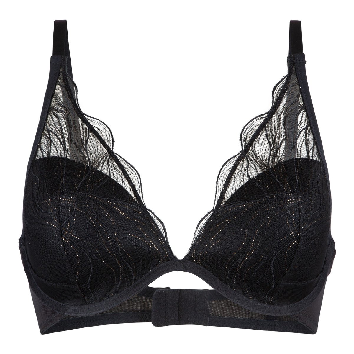 Soutien-gorge foulard ampliforme noir, LINGADORE