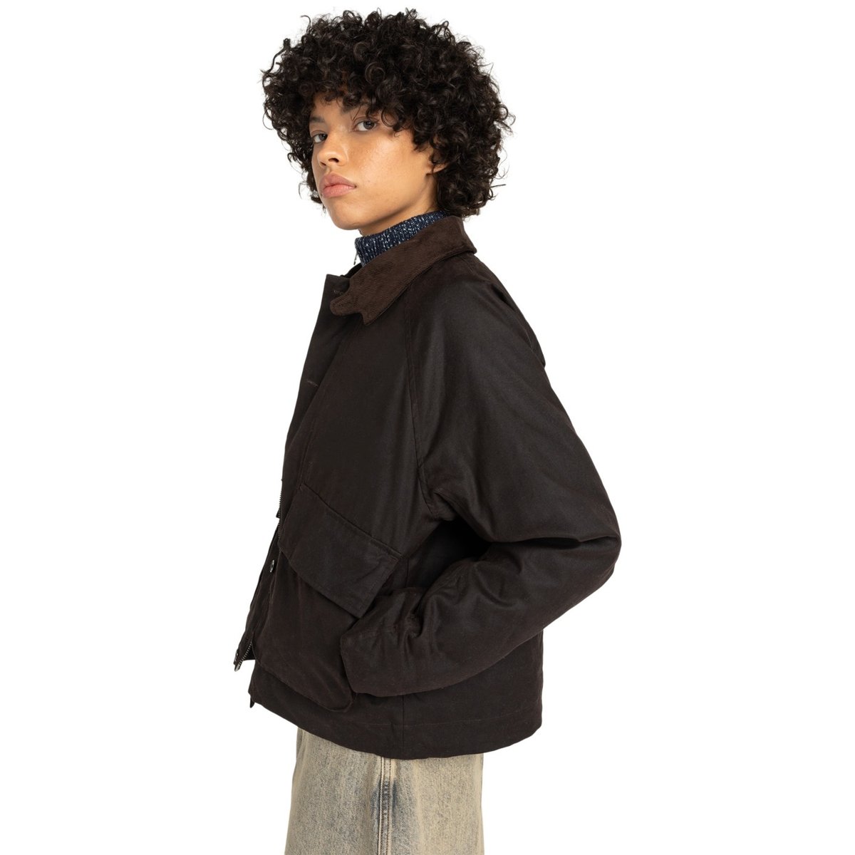 Parka ORCHARD WAXED W marron java, ELEMENT