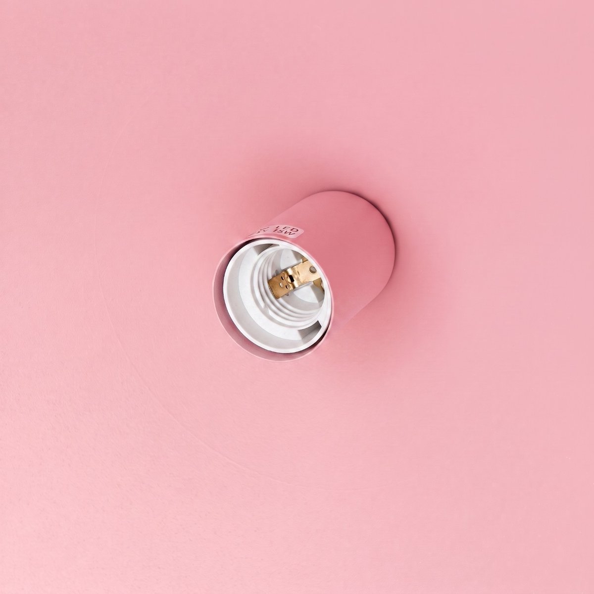 Suspension Acier Rose E27 1 Nox rose, EDEN