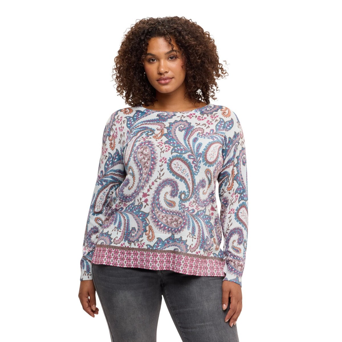 Pull imprimé paisley light - blue, FIORELLA RUBINO