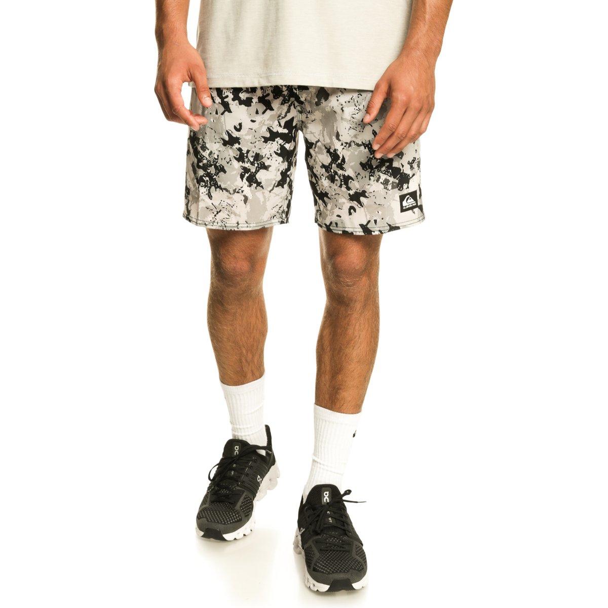 Short de sport OMNI TRAINING 17" gris grey violet, QUIKSILVER
