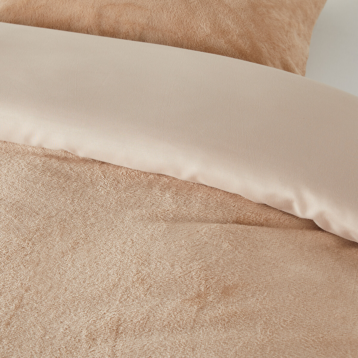 Parure de lit enfant polaire, Polaire rectangle. naturel, SO'HOME