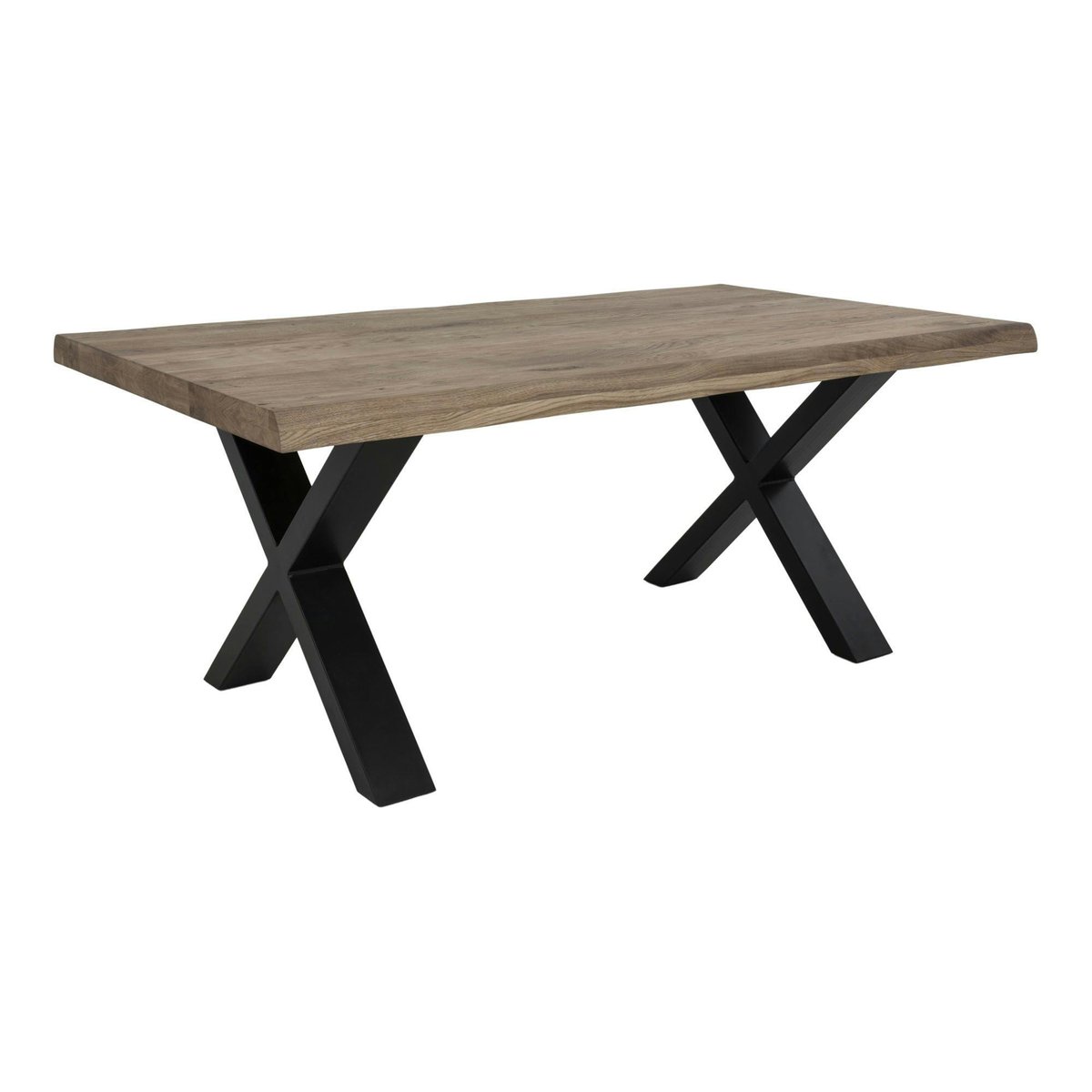 Table basse en chêne bords irréguliers SAVONE chêne brun, PIER IMPORT