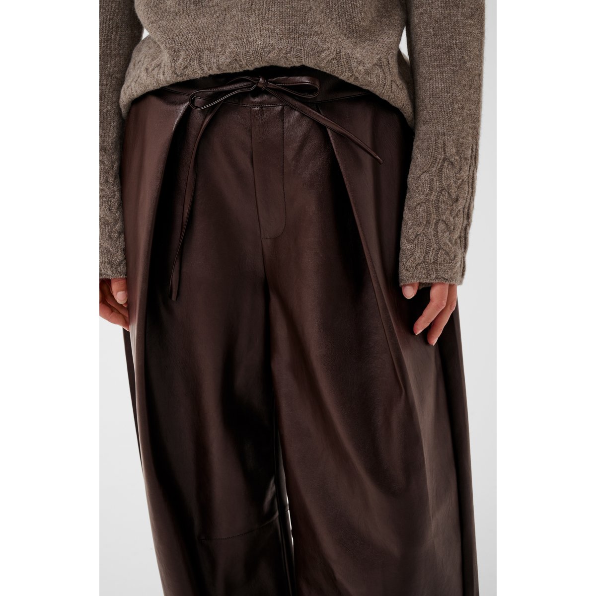 Pantalon casual marron coffee bean, CULTURE