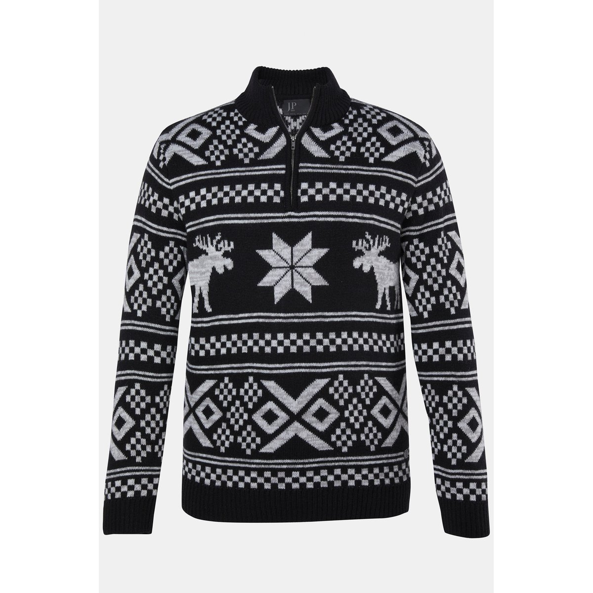 Pull, Noël, jusqu'à la taille 7 XL noir, JP1880