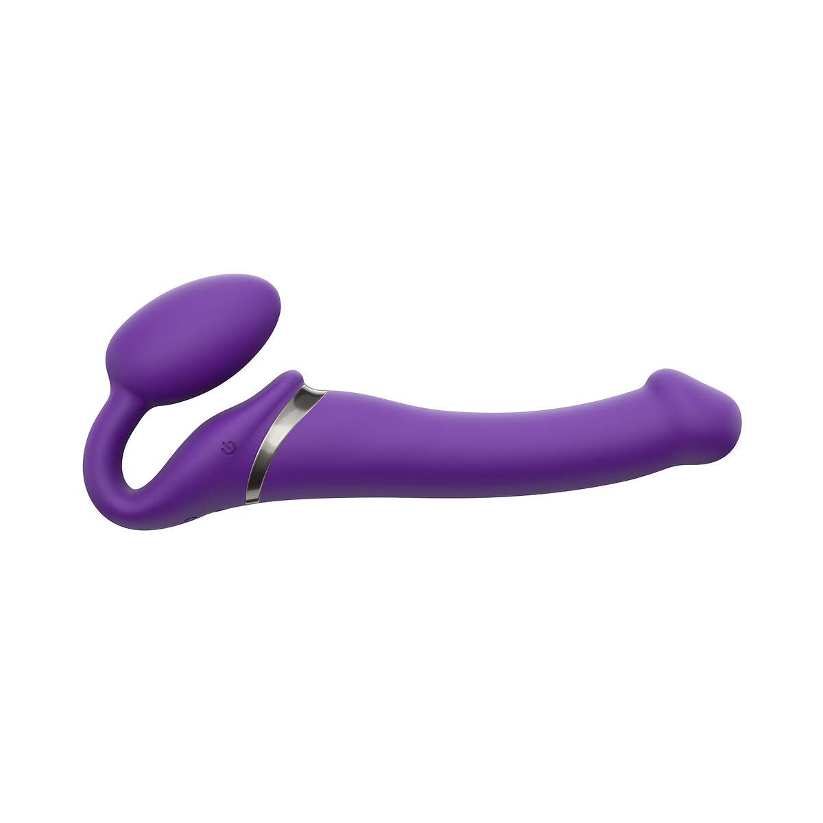 Vibromasseur Strap On 3 moteurs taille M violet, STRAP-ON-ME