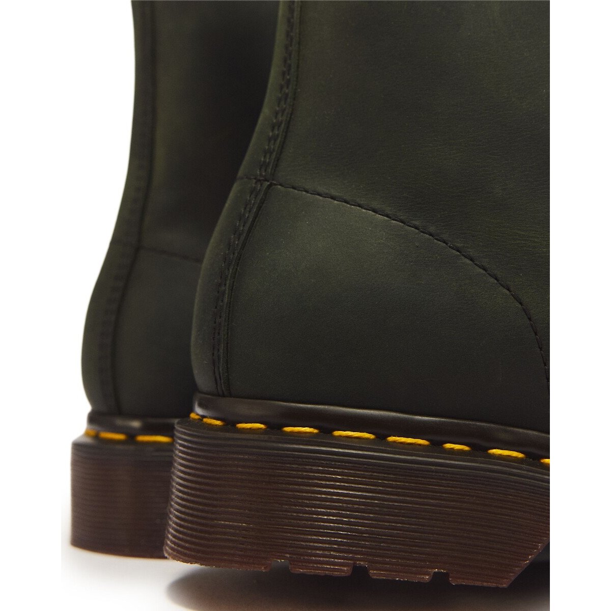 DMs 1460 Crazy Horse leather ankle boots dark green, DR. MARTENS