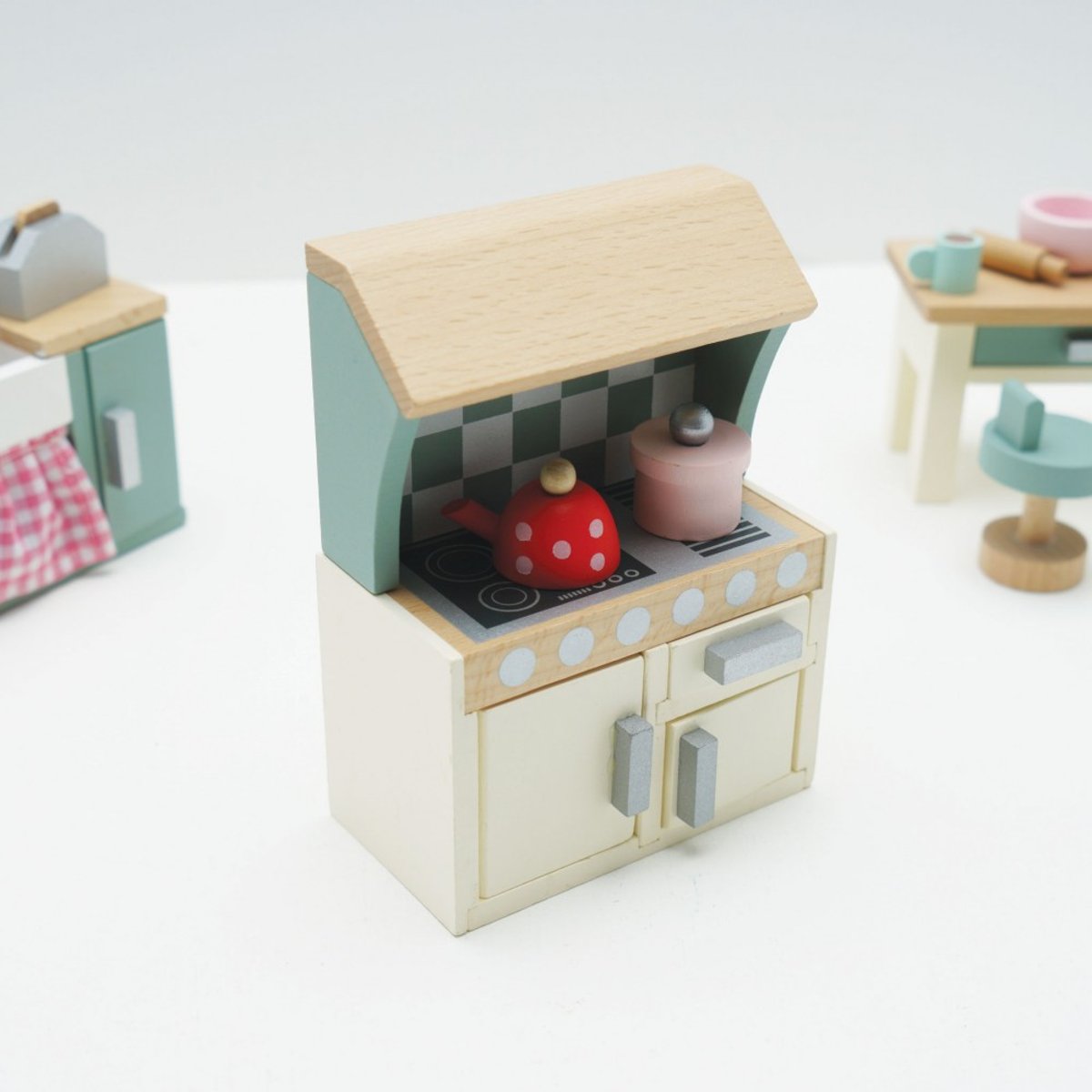 Cuisine pour maison de poupée beige, blanc, vert, LE TOY VAN