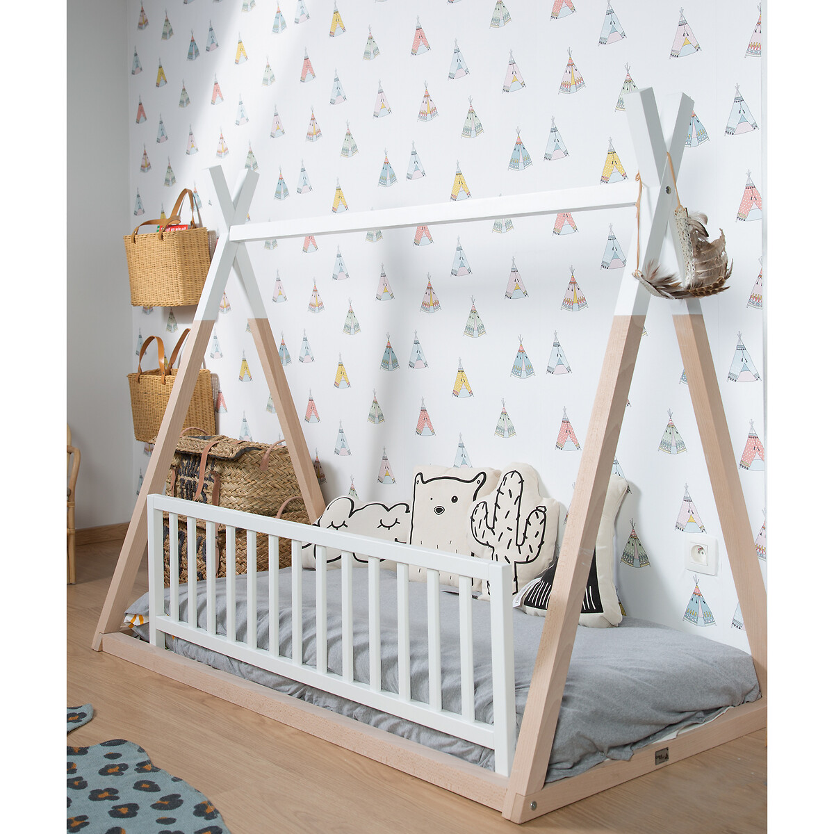Barrière de lit enfant 120 cm blanc, CHILDHOME