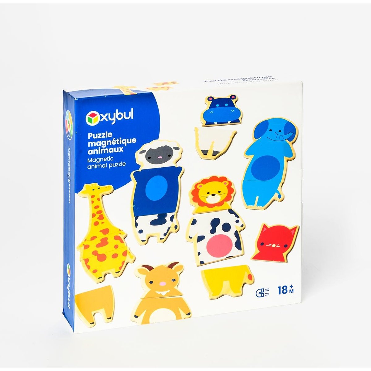 Puzzle magnétique animaux blanc, OXYBUL 