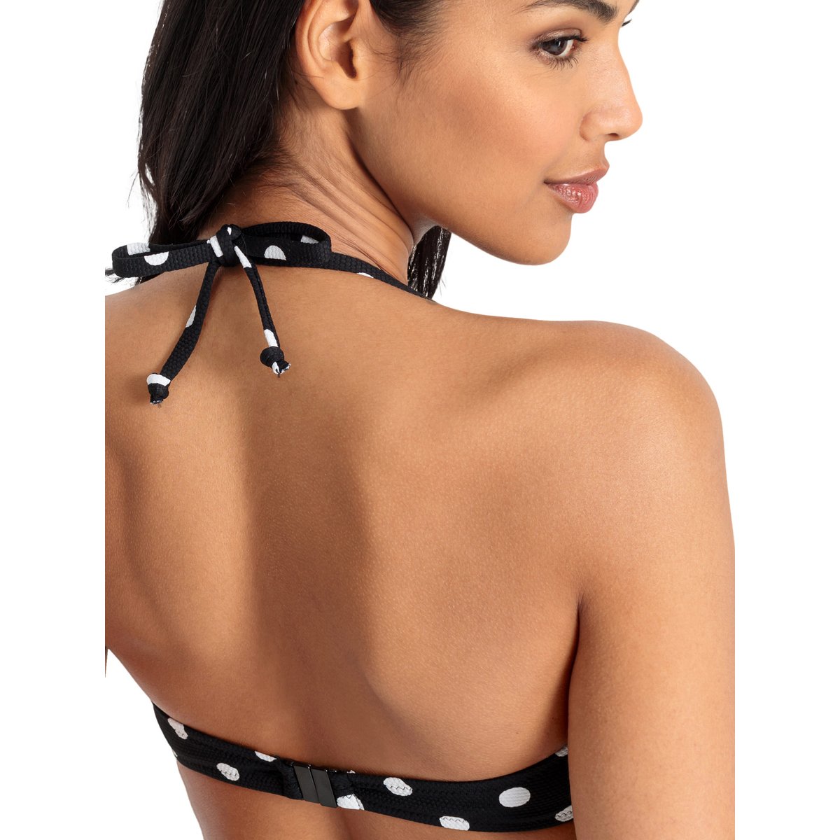 Haut maillot de bain bandeau armaturé préformé Powder noir, LASCANA