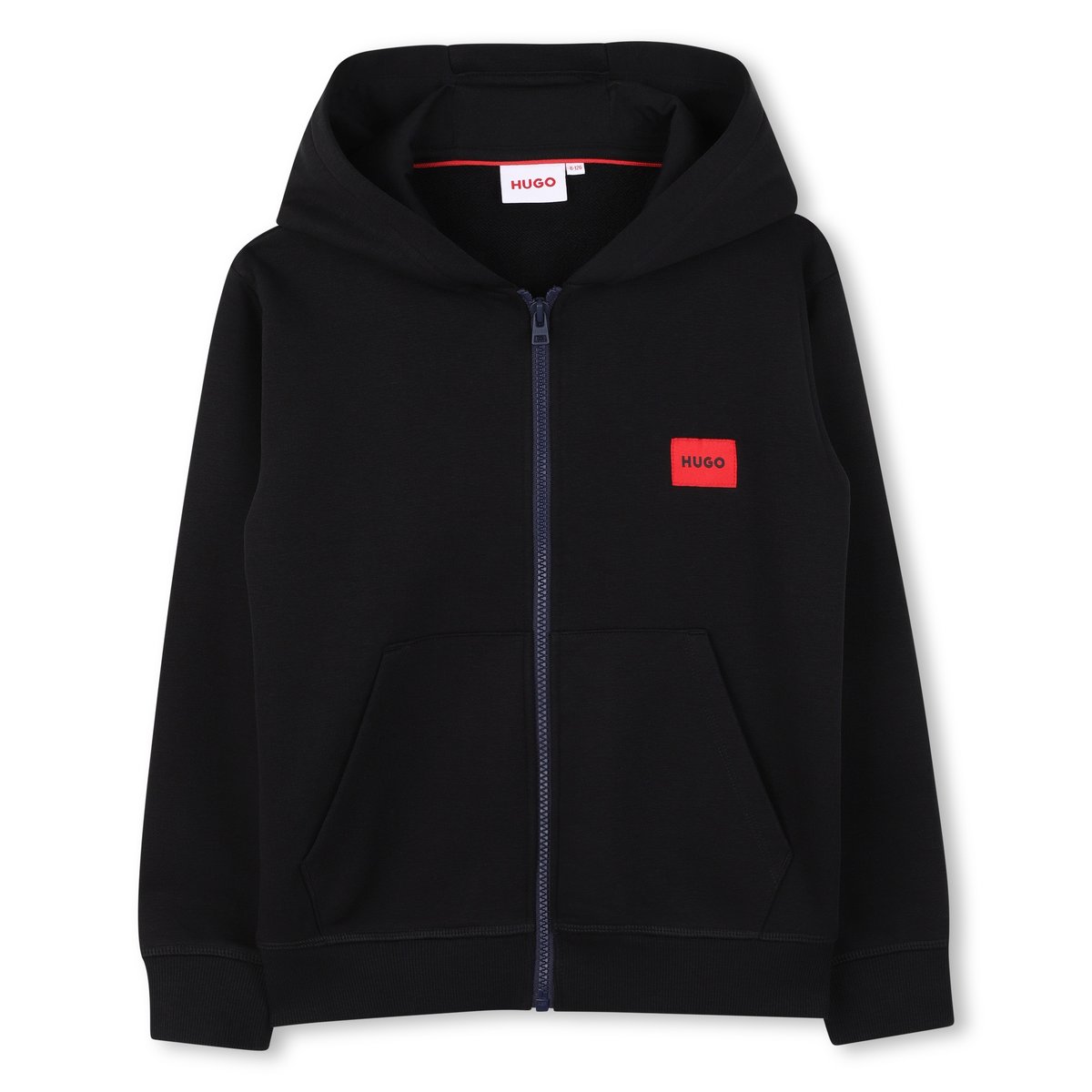 Sweat zippé à capuche black, HUGO KIDSWEAR
