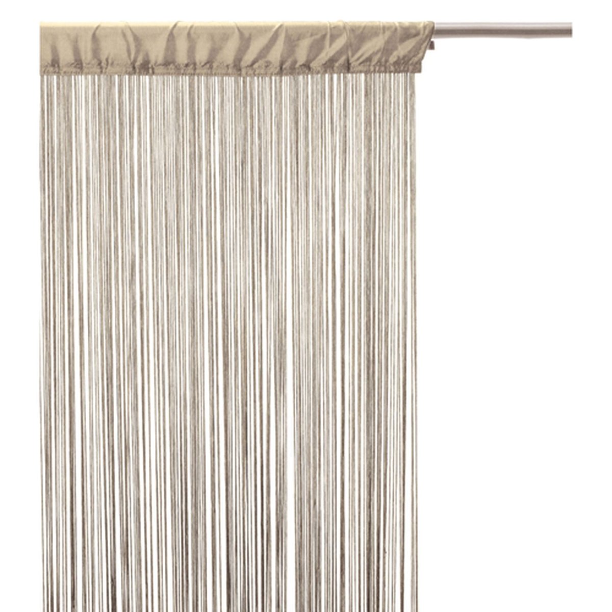 Lot de 2 rideaux fils décoratifs beige, TOILINUX