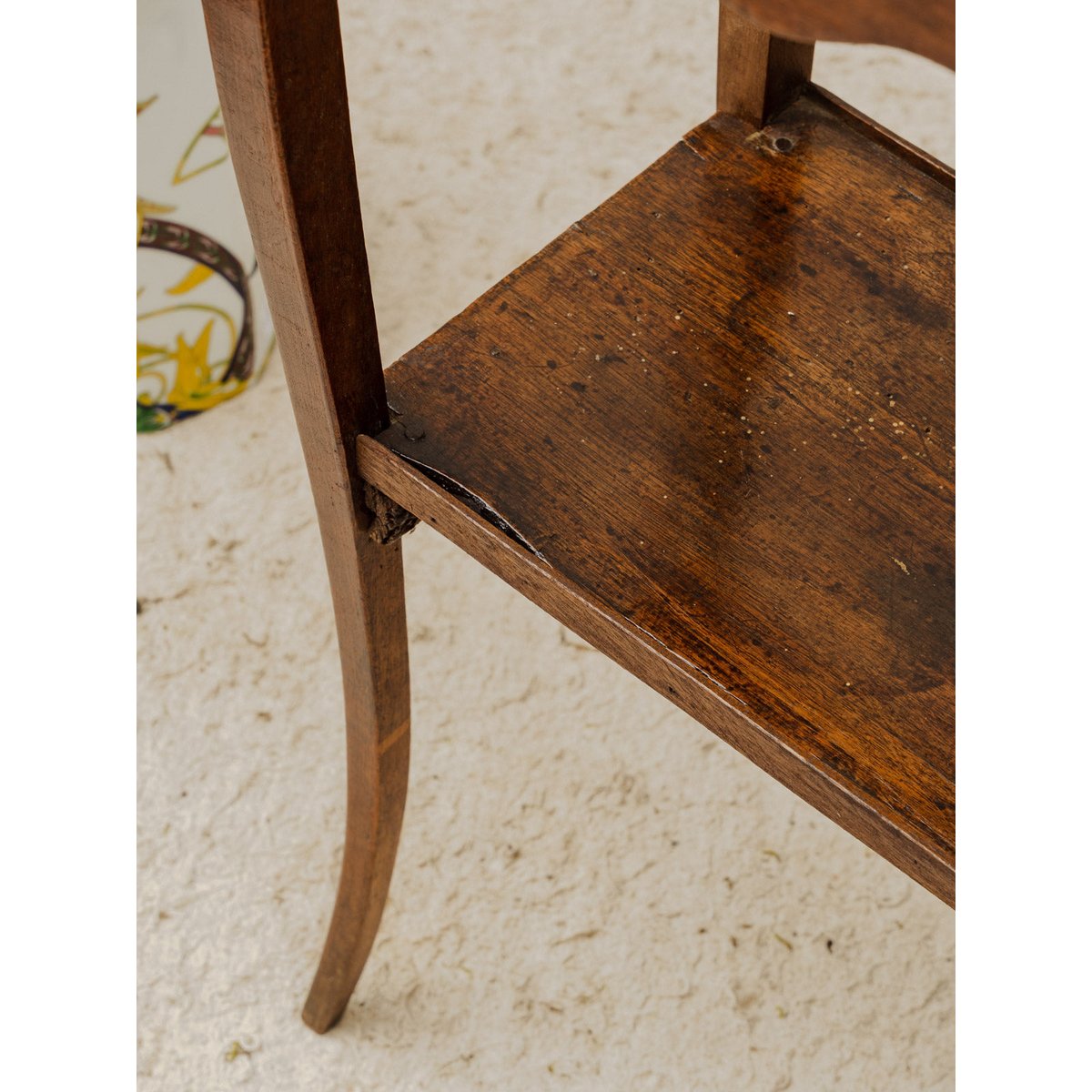Sellette en bois Francine N°1649 - Bon état bois foncé, DEBONGOUT