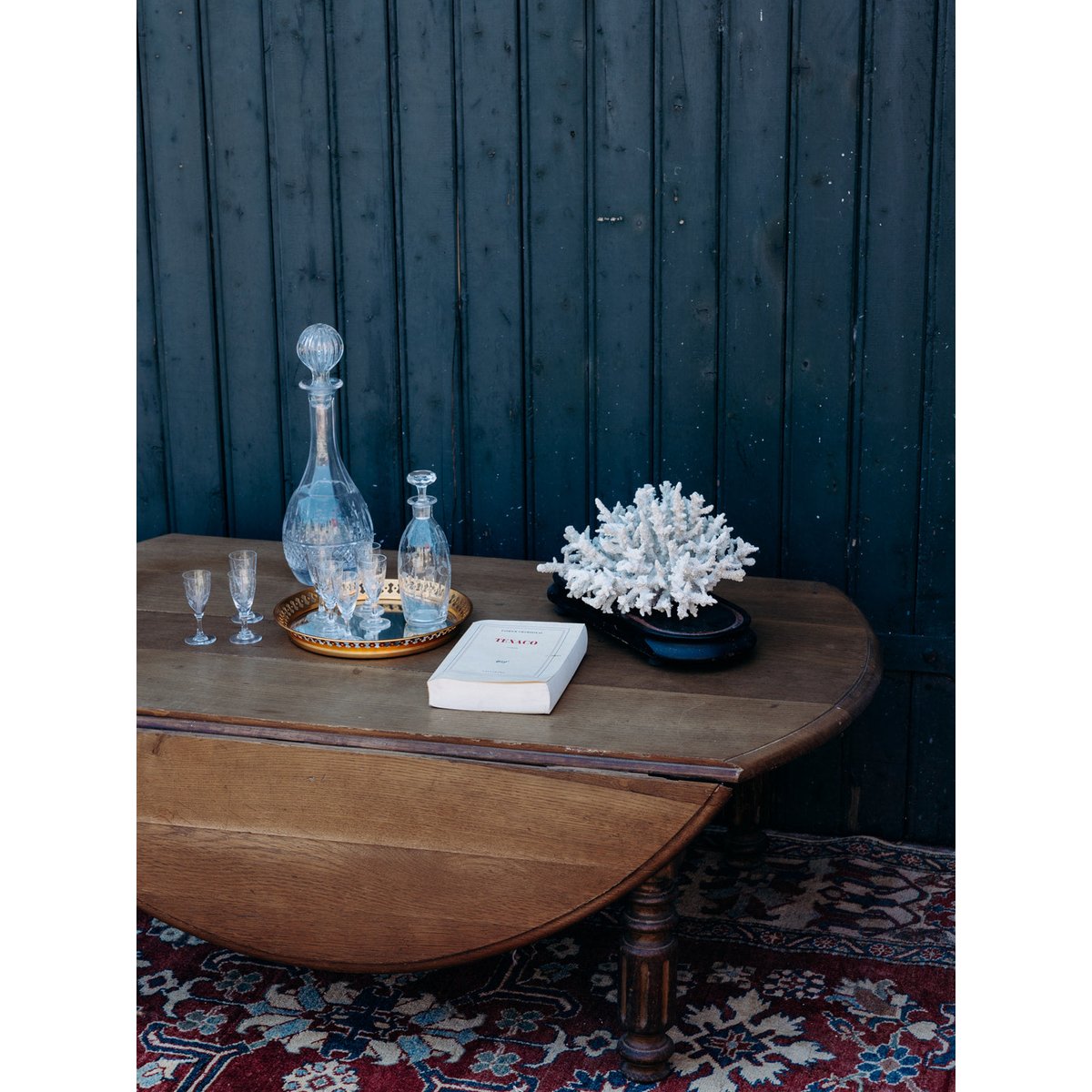 Table basse pliante Léonie N°185 - Bon état bois, DEBONGOUT