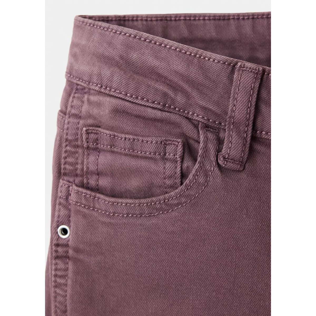 Pantalon avec détails d’œillets métalliques lilas, MANGO TEEN