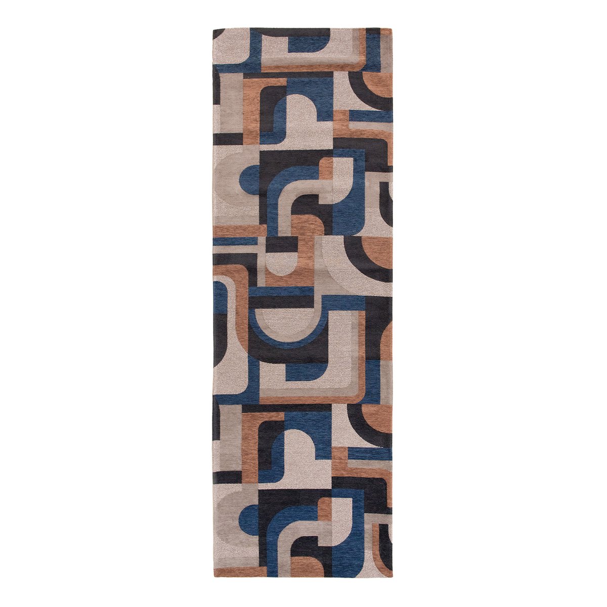 Tapis intérieur/extérieur tissé plat BLUE MUSHROOM marron, NOVATREND