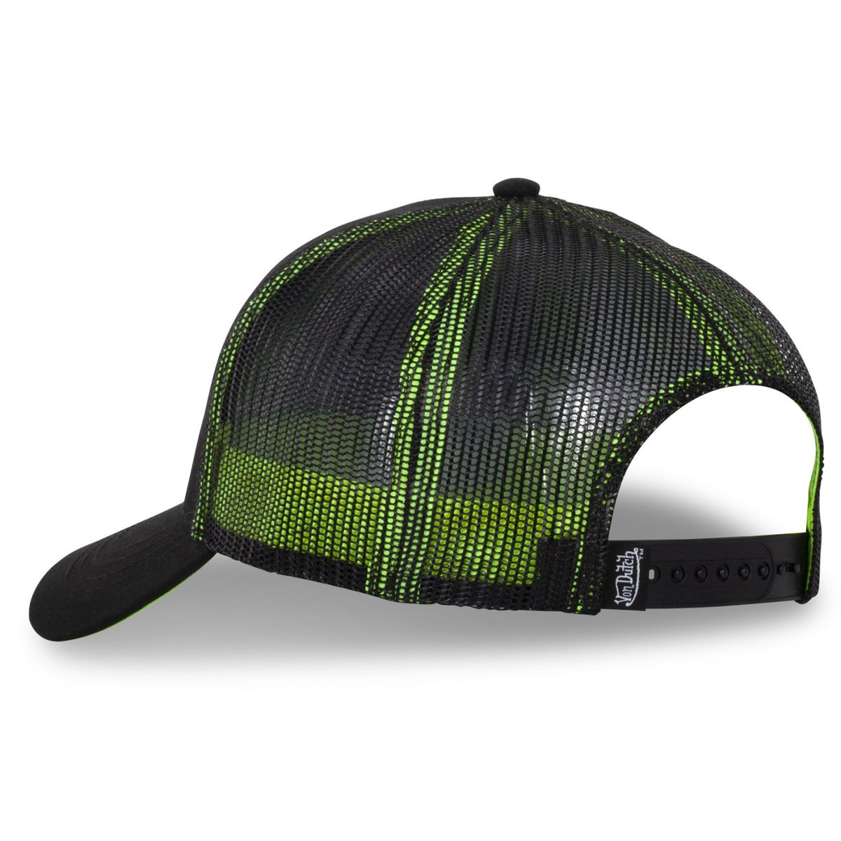 Casquette Trucker DOM noir/jaune fluo, VON DUTCH