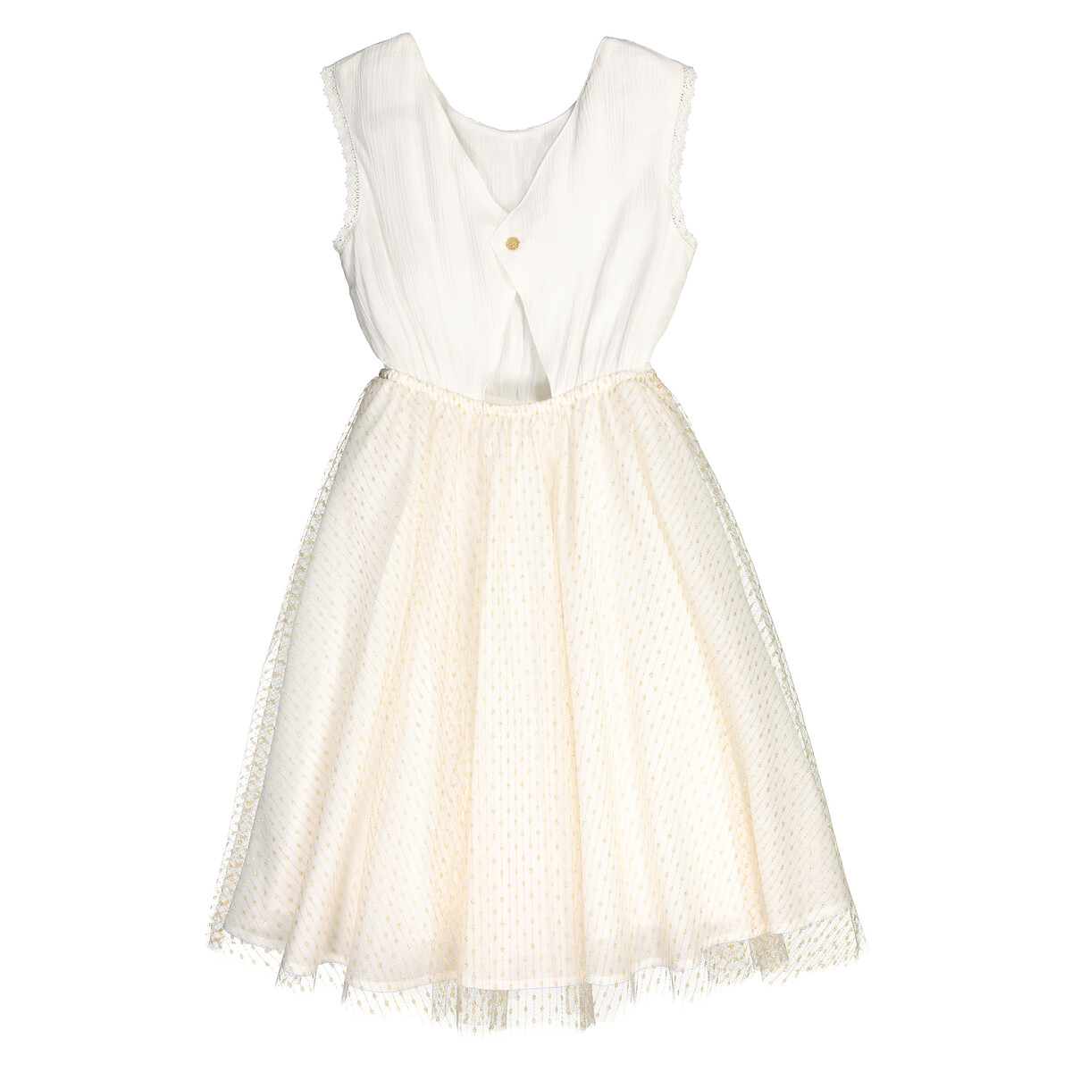 Robe de cérémonie sans manches ecru, LA REDOUTE COLLECTIONS