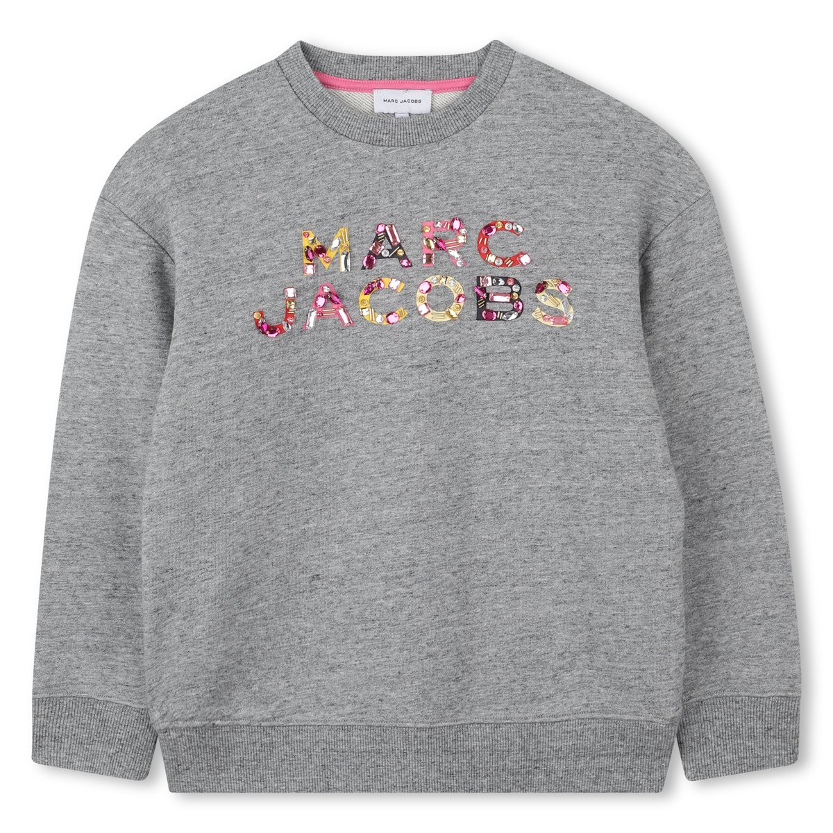 Sweat en polaire de coton gris chine acier, MARC JACOBS