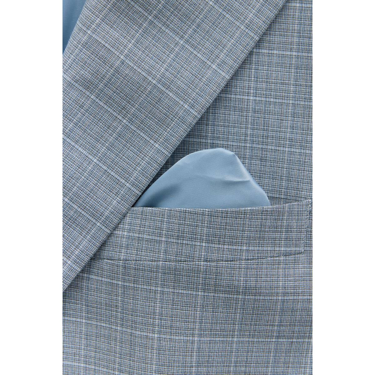 Veste de costume slim aux carreaux bleu clair, NEXT