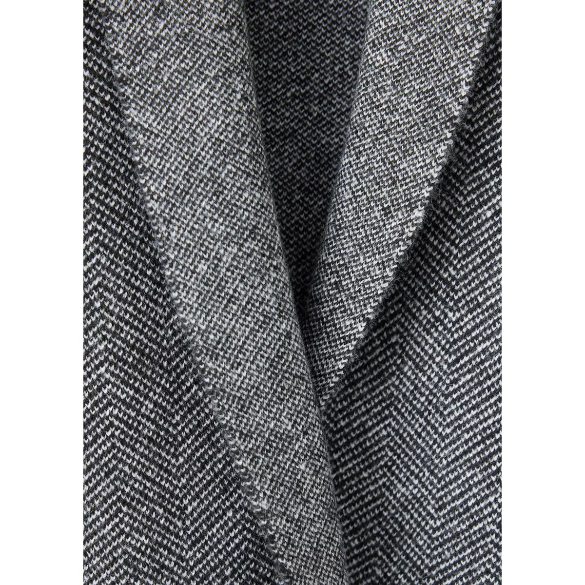 Manteau maille ceinture noir, MANGO