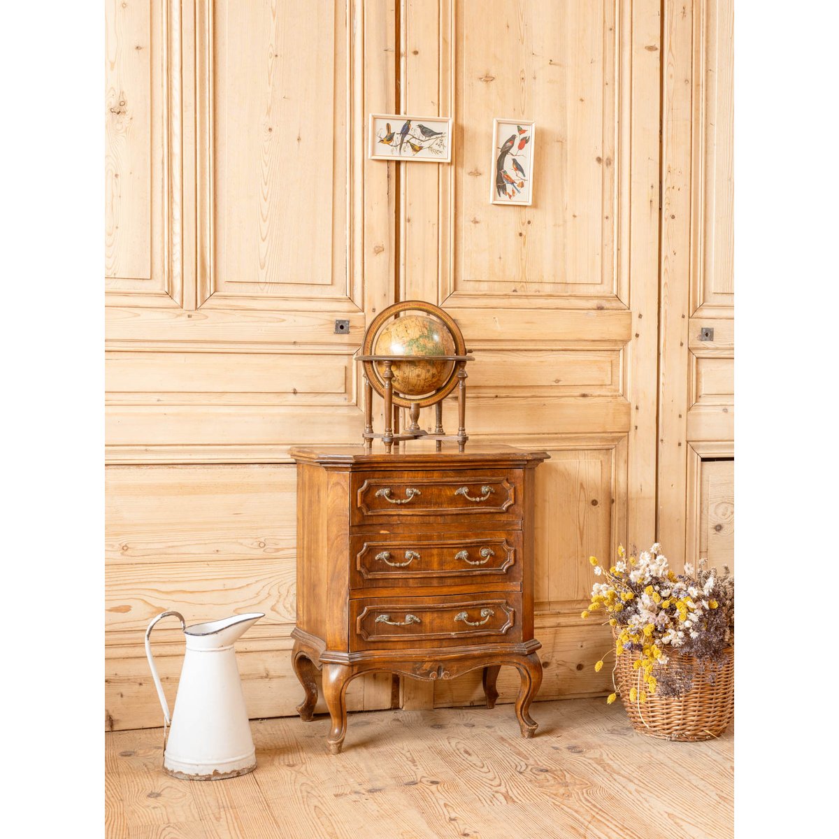 Petite commode en bois Garance N°707 - Bon état bois foncé, DEBONGOUT