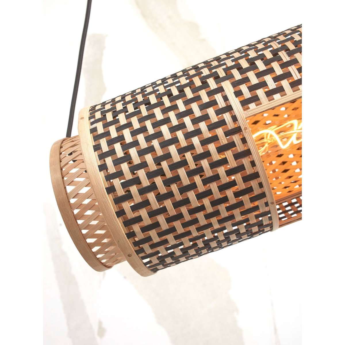 Lampe Suspendue Bambou BHUTAN marron, GOOD & MOJO