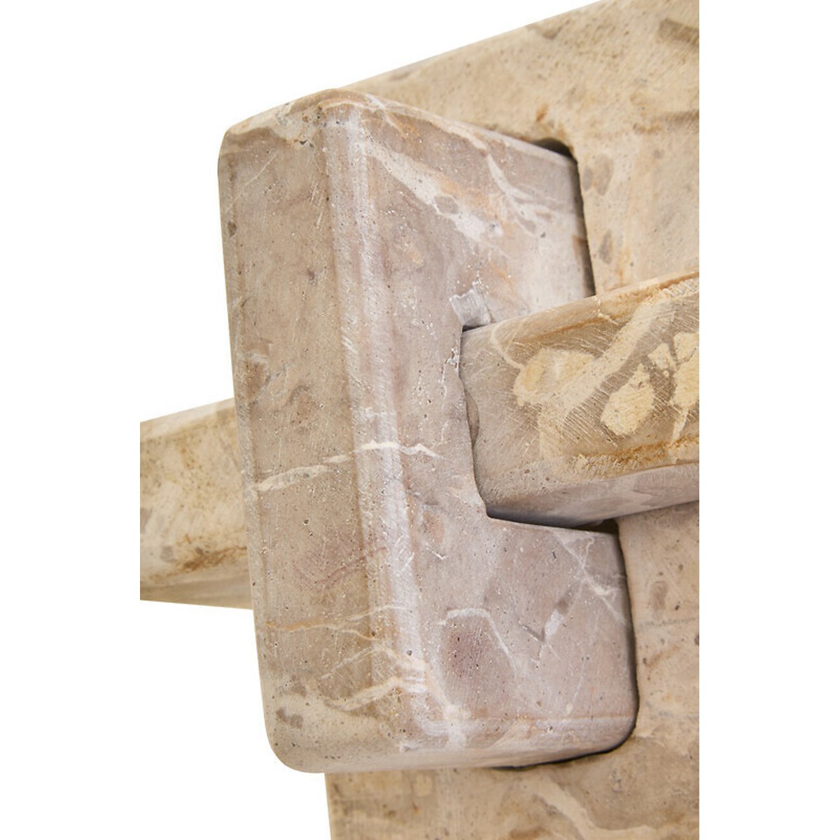 Decor Marble Knot Sculpture in Chocolate brown , FIFTY FIVE SOUTH