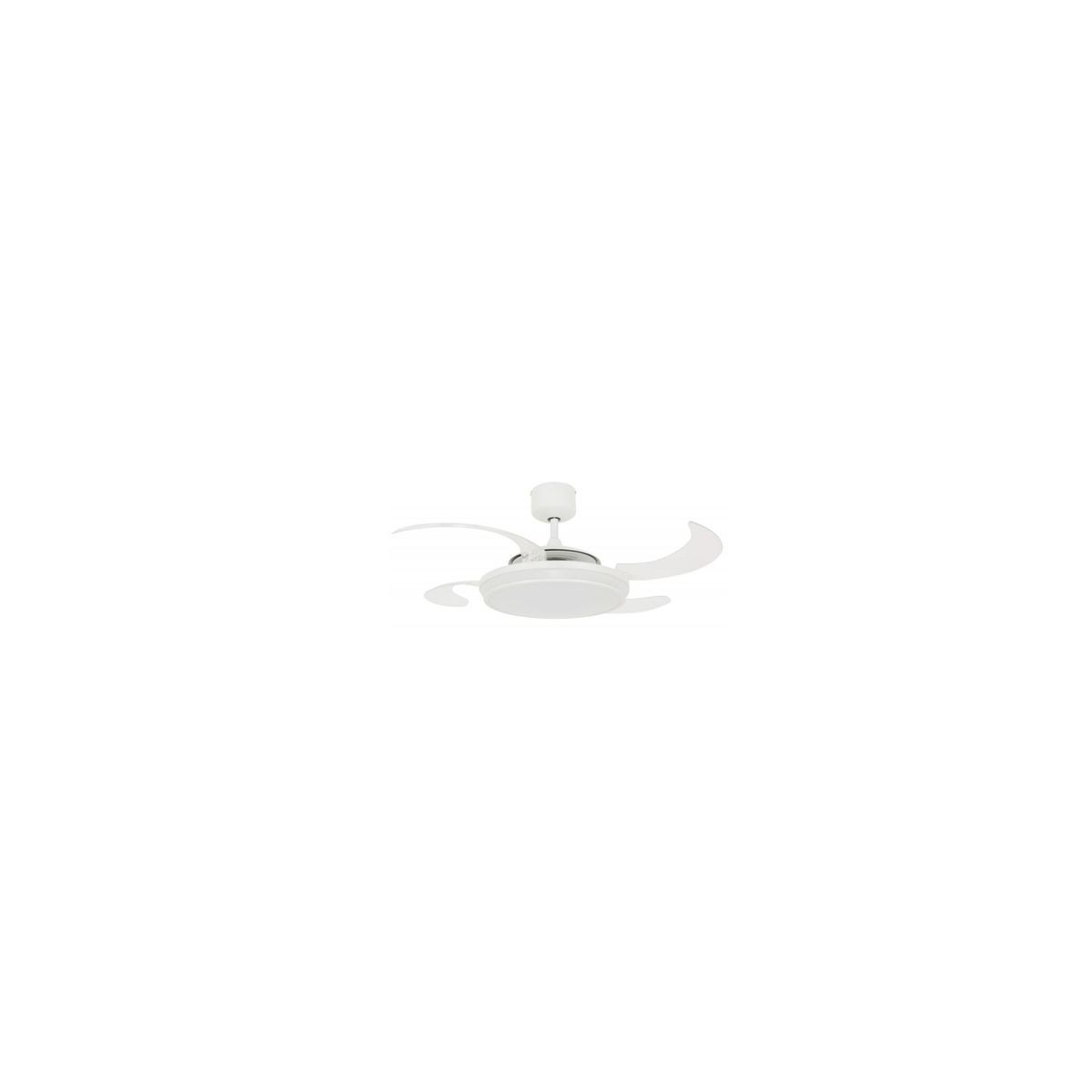 Ventilateur  plafond  EVO blanc -  transparent, BOUTICA-DESIGN