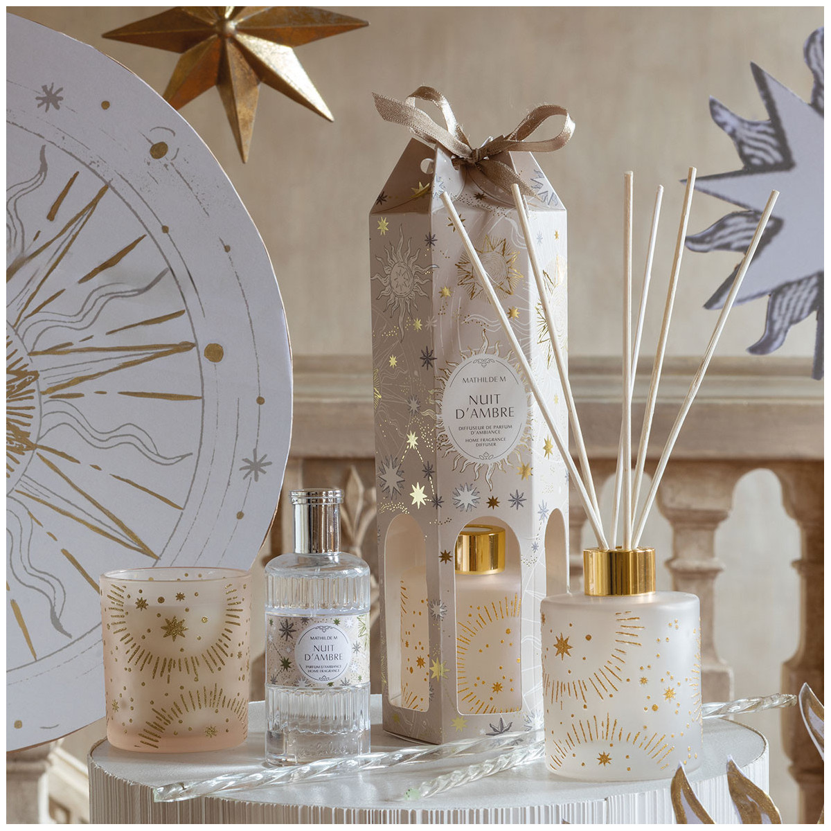Diffuseur de parfum d'ambiance Sapin Enchanté blanc, MATHILDE M
