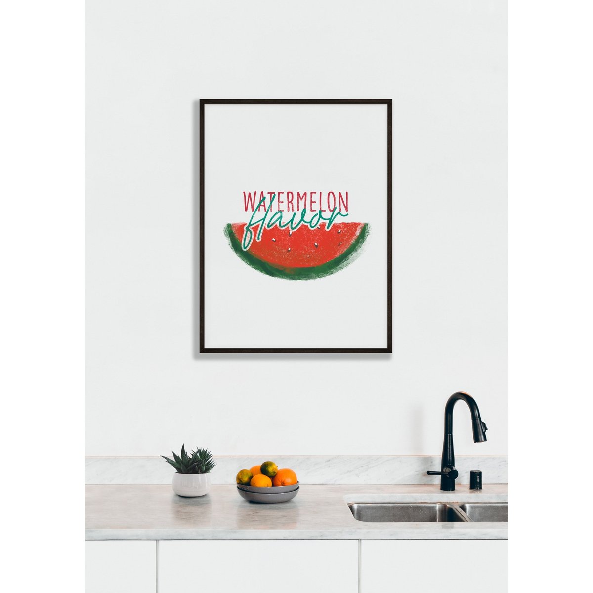 Affiche Watermelon Flavor blanc, L'AFFICHERIE