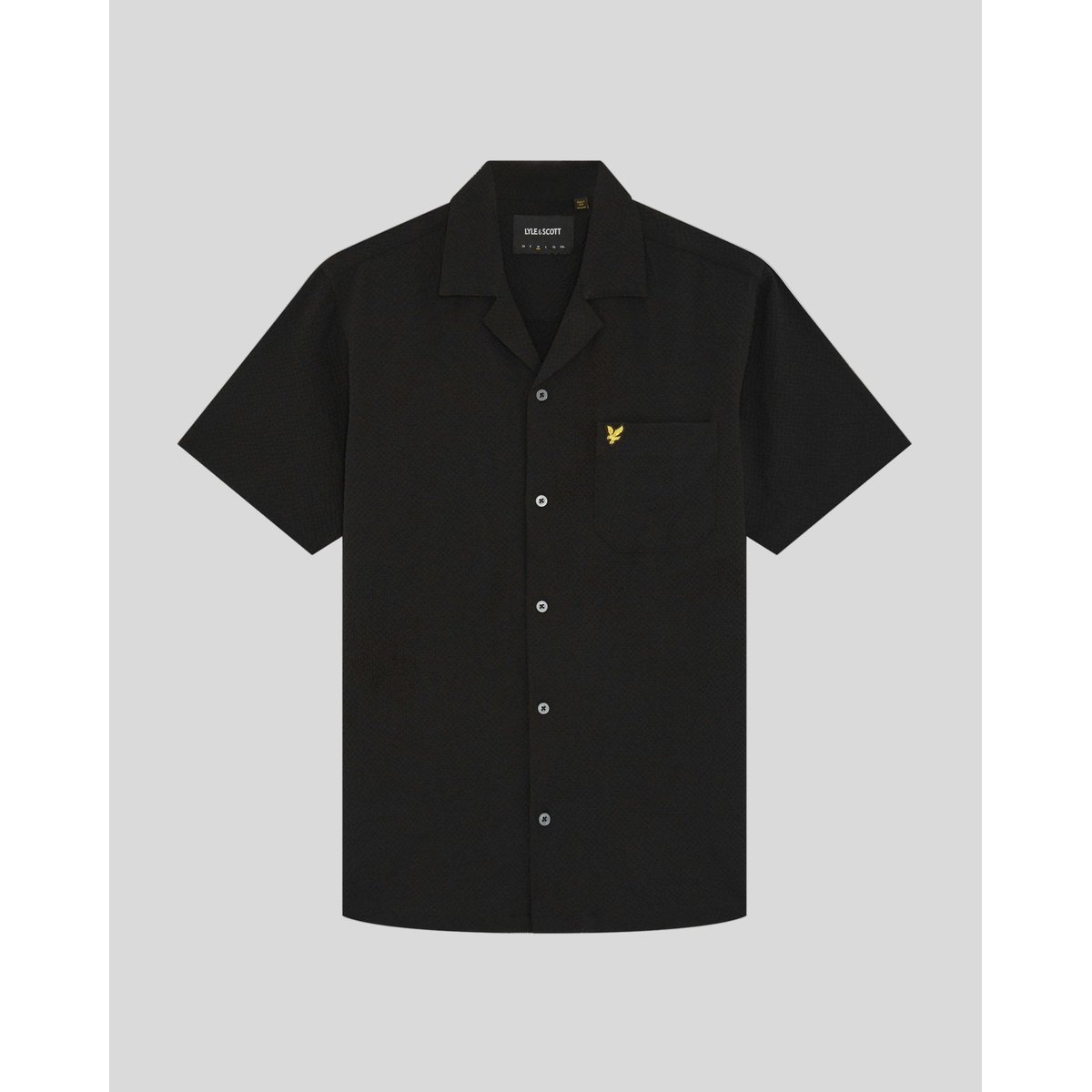 Chemise resort manches courtes noir jais, LYLE & SCOTT