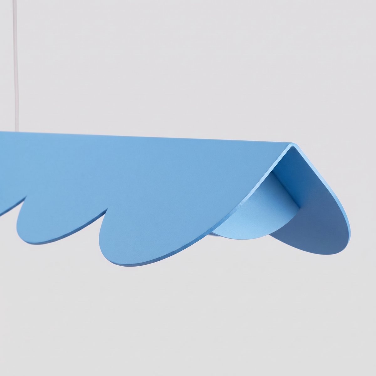 Suspension Aluminium Bleu LED 1 Biscuit bleu, EDEN