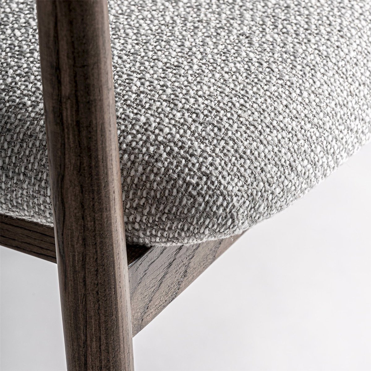 Chaise design en bois de frêne finition mate marron bois naturel mat, RECOLLECTION