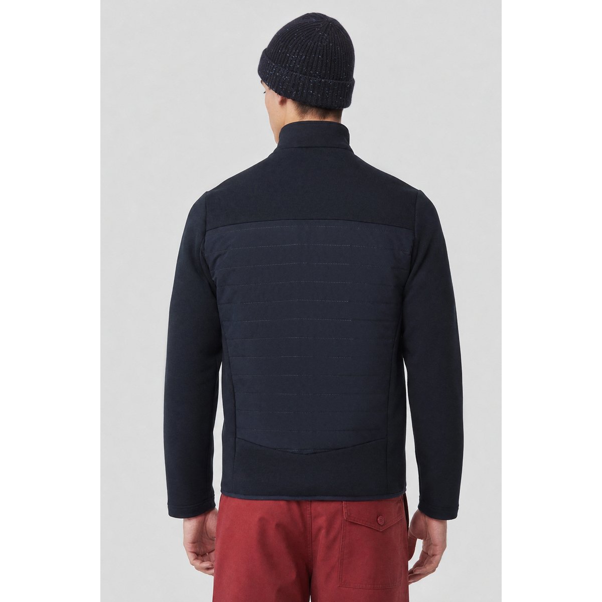 Veste bi-matière PRESSBOOK navy, BERMUDES